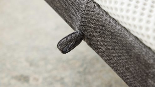 Schlafsofa Interliving aus Stoff in Anthrazit Interliving Schlafsofa Serie 4700 - Schlafsofa 140LÄ anthrazitfarbener Bezug Balu & Aluminiumfüße - Breite ca. 208 cm