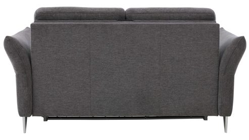 Schlafsofa Interliving aus Stoff in Anthrazit Interliving Schlafsofa Serie 4700 - Schafsofa anthrazitfarbener Bezug Balu & Aluminiumfüße - Breite ca. 188 cm