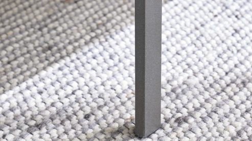 Bettgestell Interliving aus Holz in Weiß Interliving Schlafzimmer Serie 1033 – Bettgestell weißes Glas & Holz - Liegefläche ca. 180 x 200 cm