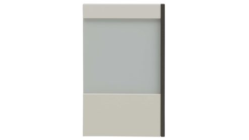 Paneel Interliving aus Holz in Weiß Interliving Schlafzimmer Serie 1033 – Paneel-Set weißes Glas & Holz – zweiteilig