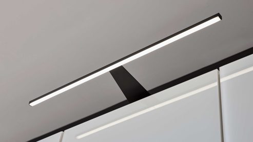 Möbelbeleuchtung Interliving aus Kunststoff in Schwarz Interliving Schlafzimmer Serie 1033 – Aufsatzleuchten-Set zweiteilig