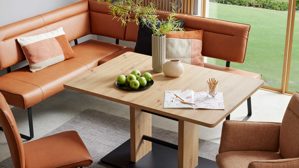 Auszugtisch Interliving aus Holz in Holzfarben Interliving Esszimmer Serie 5505 - Ausziehtisch Artisaneiche & Schwarz - ca. 130 - 178 x 90 cm