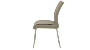 Tischgruppe Interliving aus Holz in Holzfarben Interliving Esszimmer Serie 5122 – Essgruppe mit sechs Stühlen Wildeiche, fangofarbenes Kunstleder & Edelstahl