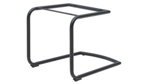 Schwingstuhl Interliving aus Kunstfaser in Dunkelgrau Interliving Esszimmer Serie 5122 – Schwingstuhl onyxschwarze Mikrofaser & mattschwarzes Metall