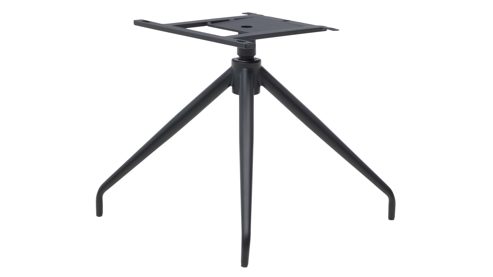 Vierfußstuhl Interliving aus Kunstfaser in Dunkelgrau Interliving Esszimmer Serie 5122 – Polsterstuhl 38FIX onyxschwarze Mikrofaser & mattschwarzes Metall