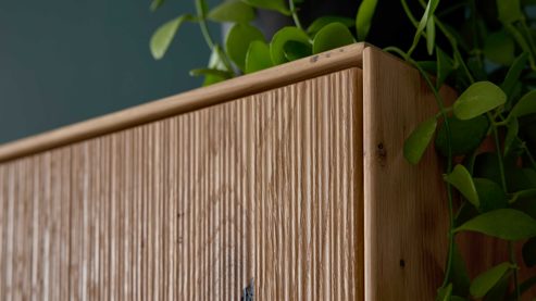 Hängeschrank Interliving aus Holz in Holzfarben Interliving Wohnzimmer Serie 2033 - Hängeschrank 126837 Asteiche - eine Tür, Breite ca. 42 cm