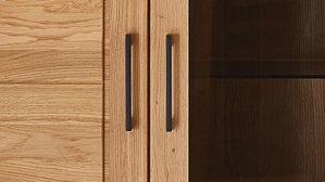 Highboard PARTNERRING COLLECTION aus Holz in Holzfarben PARTNERRING COLLECTION Programm Vigo - Highboard Eiche geölt - eine Holztür, eine Glastür, ca. 105 x 145 cm