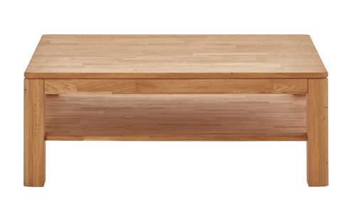 Couchtisch PARTNERRING COLLECTION aus Holz in Holzfarben PARTNERRING COLLECTION Programm Vigo - Couchtisch Eiche geölt - ein Ablageboden, ca. 120 x 80 cm