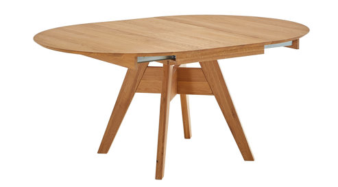 Auszugtisch PARTNERRING COLLECTION aus Holz in Holzfarben PARTNERRING COLLECTION Programm Vigo - Ausziehtischtisch Eiche geölt - ca. 125-175 x 125 cm