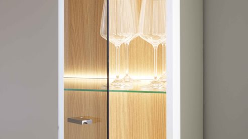 Möbelbeleuchtung Interliving aus Kunststoff in Weiß Interliving Wohnzimmer Serie 2031 - LED-Beleuchtung ZLN645 Breite ca. 45 cm - sechsteilig