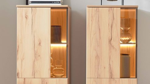 Möbelbeleuchtung Interliving aus Kunststoff in Weiß Interliving Wohnzimmer Serie 2031 - LED-Beleuchtung ZLN245 Breite ca. 45 cm - zweiteilig