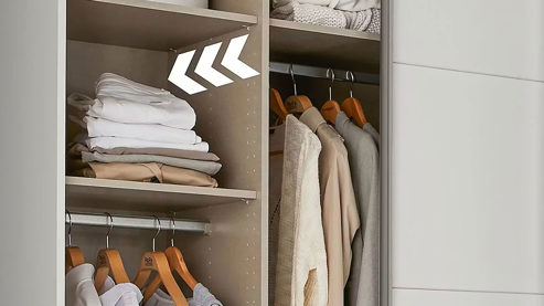 Kleiderschrank Rauch aus Holz in Weiß rauch BLUE Frieda - Drehtürenschrank Alpinweiß - vier Türen, vier Schubkästen, Breite ca. 180 cm