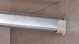 Kleiderschrank Rauch aus Holz in Weiß rauch BLUE Neo - Schwebetürenschrank Champagner & Grau Metallic - zwei Türen, Breite ca. 175 cm