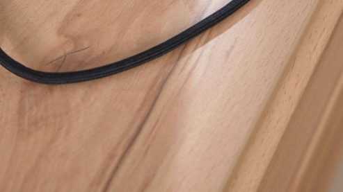 Wohnwand Interliving aus Holz in Holzfarben Interliving Wohnzimmer Serie 2031 - Wohnwand EB25701 Risseiche - Länge ca. 257 cm