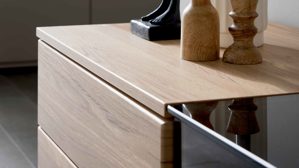 Wohnwand Interliving aus Holz in Holzfarben Interliving Wohnzimmer Serie 2031 - Wohnwand EB25701 Risseiche - Länge ca. 257 cm