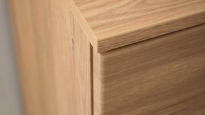 Wohnwand Interliving aus Holz in Holzfarben Interliving Wohnzimmer Serie 2032 - Wohnwand EB34501 Risseiche - Länge ca. 345 cm