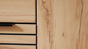 Sideboard Interliving aus Holz in Holzfarben Interliving Wohnzimmer Serie 2032 - Sideboard C15063 Risseiche - drei Türen, Länge ca. 150 cm