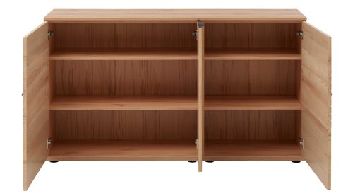 Sideboard Interliving aus Holz in Holzfarben Interliving Wohnzimmer Serie 2032 - Sideboard C15063 Risseiche - drei Türen, Länge ca. 150 cm
