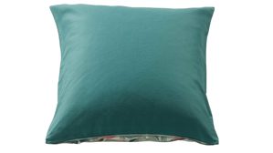 Bettwäsche-Set Interliving aus Stoff in Mehrfarbig Interliving Bettwäsche Serie 9131 floral pastellfarbener & dunkelgrüner Baumwollsatin - ca. 135 x 200 cm