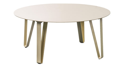 Couchtisch M2 kollektion aus Metall in Weiß Couchtisch Emil 4 Cremeweiß - ca. 80 x 36 cm