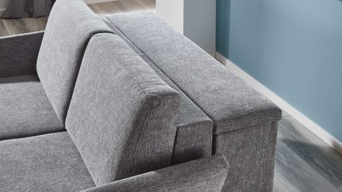 Bettkasten comfortmaster besser sitzen, liegen, leben aus Stoff in Grau Comfortmaster Molto - Bettbox grauer Webstoff 2-6989