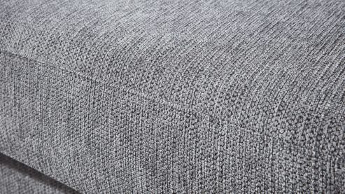 Schlafsofa comfortmaster besser sitzen, liegen, leben aus Stoff in Grau Comfortmaster Schlafsofa Molto mit Faltbett-Funktion grauer Webstoff 2-6989& Chromfüße - Breite ca. 156 cm