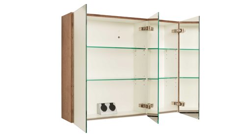 Badmöbel-Set Interliving aus Holz in Holzfarben Interliving Bad Serie 7402 – Badmöbel-Set Havanna Eiche