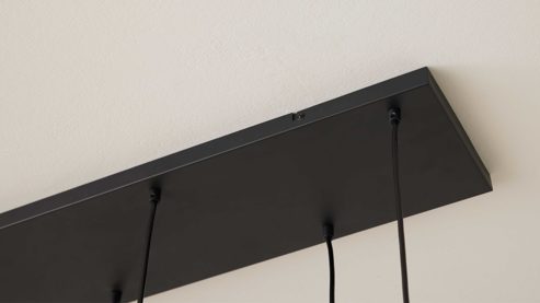 Pendelleuchte Interliving aus Glas in Mehrfarbig Interliving Leuchten Serie 9350 - Hängelampe Glas in Amber, Grün & Rauch - sechs Lampenschirme