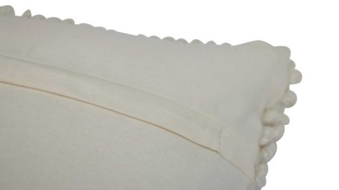 Kissenbezug /-hülle Interliving aus Stoff in Weiß Interliving Kissenhülle Serie 9115 wollweißes Mischgewebe - ca. 45 x 45 cm