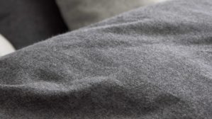 Bettwäsche-Set Interliving aus Stoff in Anthrazit Interliving Bettwäsche Serie 9118 - Biberbettwäsche Anthrazit & Hellgrau - ca. 80 x 80 cm und 155 x 220 cm