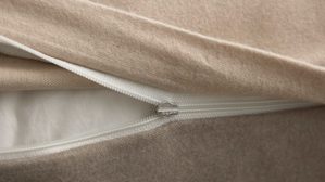 Bettwäsche-Set Interliving aus Stoff in Beige Interliving Bettwäsche Serie 9118 - Biberbettwäsche mit zwei Kopfkissenbezügen Creme & Cappuccino - ca. 220 x 240 cm