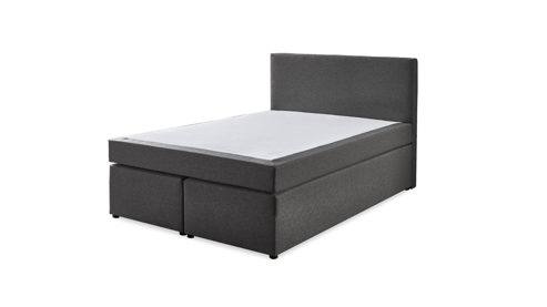 Boxspringbett Sun garden | 162739 aus Stoff in Grau Boxspringbett Aspen grauer Bezug 50516-710 – Liegefläche ca. 140 x 200 cm