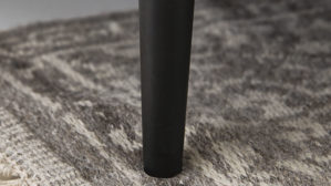 Polsterhocker SOFAkultur aus Stoff in Beige SOFAkultur Programm SK 711 - XXL-Polsterhocker sandfarbener Feincord & schwarze Metallfüße - ca. 90 x 120 cm