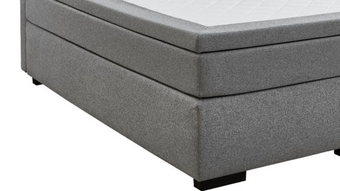 Boxspringbett Sun garden | 162739 aus Stoff in Grau Boxspringbett Innsbruck grauer Bezug 50516-710 – Liegefläche ca. 180 x 200 cm